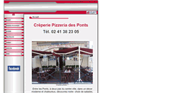 Desktop Screenshot of creperie-pizzeria-des-ponts.fr